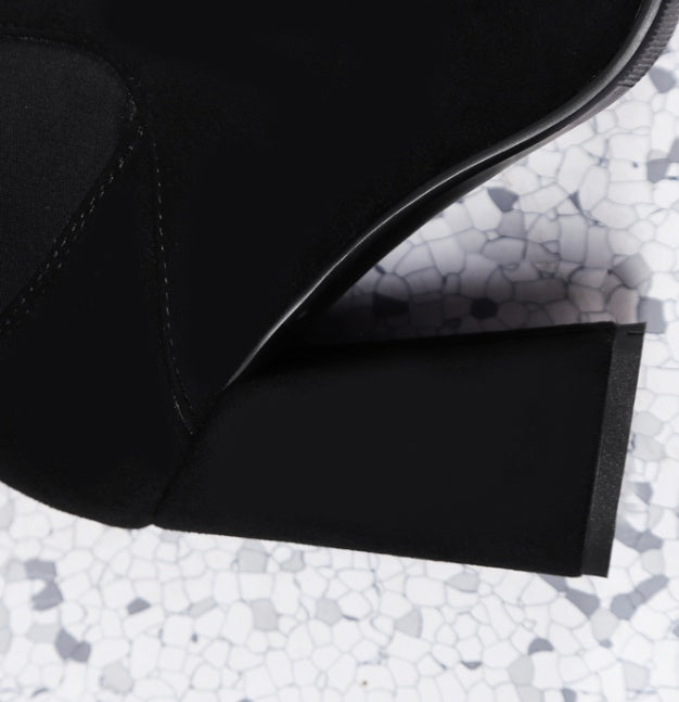 Frosted leg stretch boots