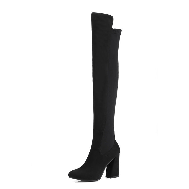 Frosted leg stretch boots