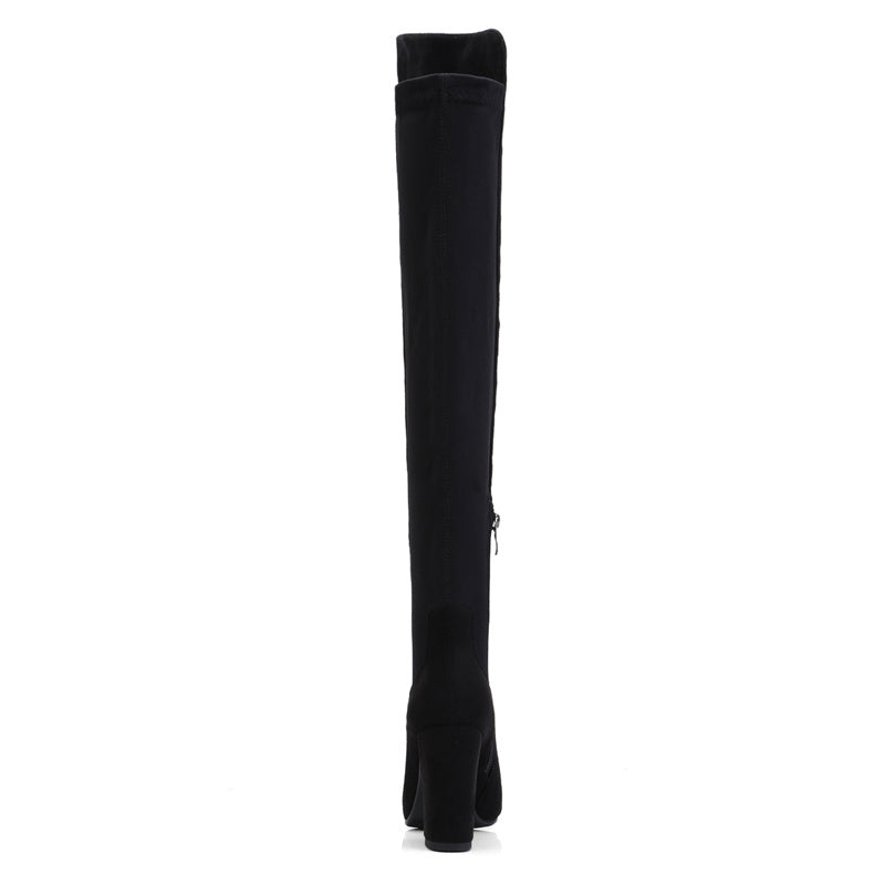 Frosted leg stretch boots