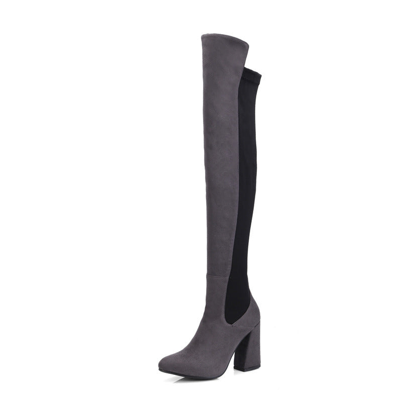 Frosted leg stretch boots