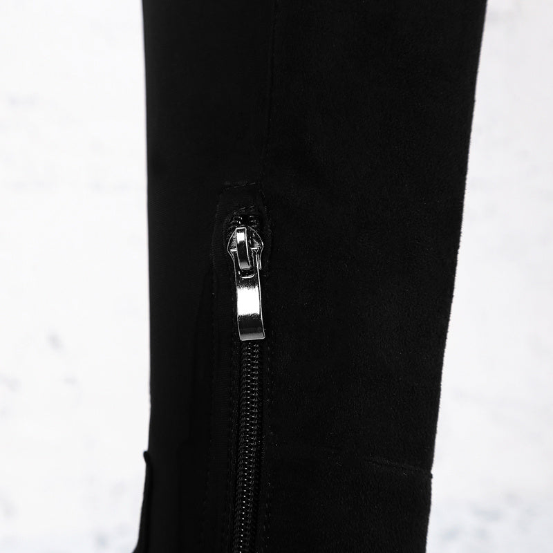 Frosted leg stretch boots